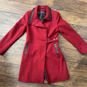 Red Via Spiga Wool Trench coat